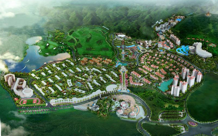 人文旅游項(xiàng)目旅游規(guī)劃公司:客天下旅游產(chǎn)業(yè)園旅游規(guī)劃鳥(niǎo)瞰圖