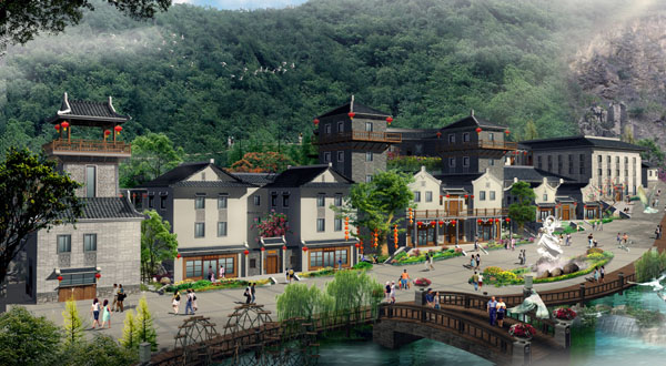 人文旅游項(xiàng)目旅游規(guī)劃公司:客天下旅游產(chǎn)業(yè)園客家小鎮(zhèn)旅游規(guī)劃效果圖