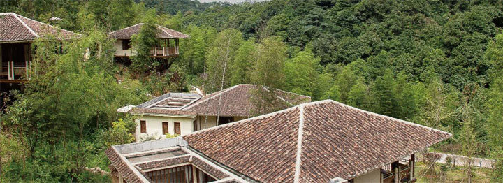 森林旅游規(guī)劃公司:竹別墅旅游規(guī)劃建造融合了苗家吊腳樓和客家建筑風格
